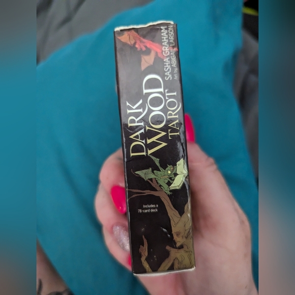 Dark wood tarot deck (QR code for booklet) - Picture 2 of 5